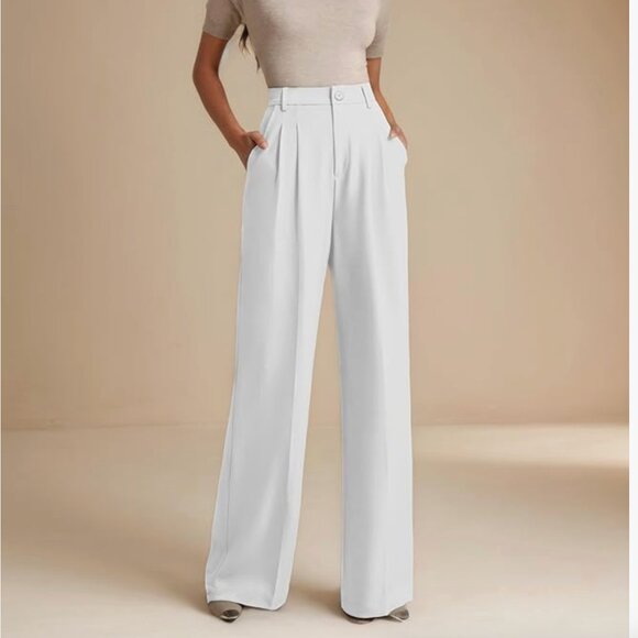 ELLEVEN Work Pants Women's Wide Leg Dress Pants - Picture 1 of 10